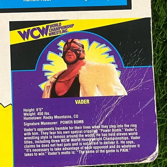 *WCW Vintage OSFTM Series 2 1994 Big Van Vader Figure RARE VHTF - Picture 11 of 15